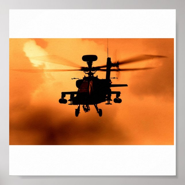 Poster Apache Sunset Silhouette (Frente)
