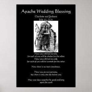 Póster Apache Wedding Blessing Dakota-Sioux Cheif