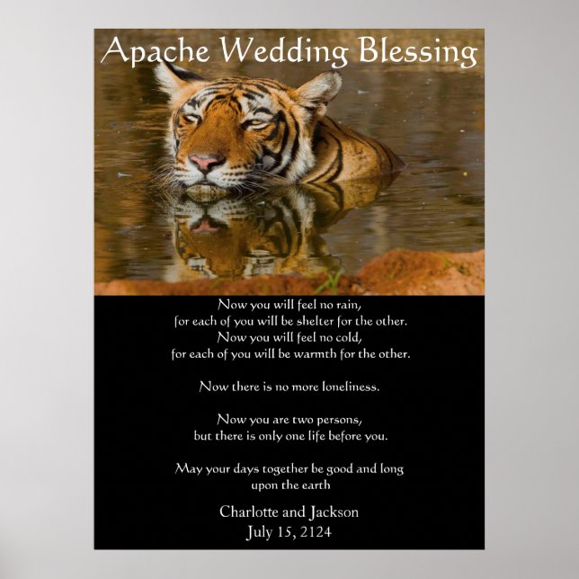 Poster Apache Wedding Blessing Tiger (Frente)