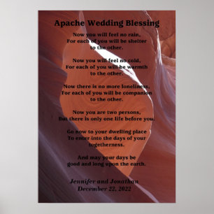 Poster Apache Wedding Blush Canyon Foto 20x28 Matte