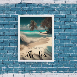 Poster Apaixonado pelo Mar   Arte Tropical