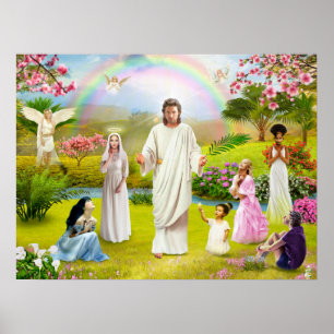 Poster Aparência de Deus Anjo da Bíblia de Jesus Cristo