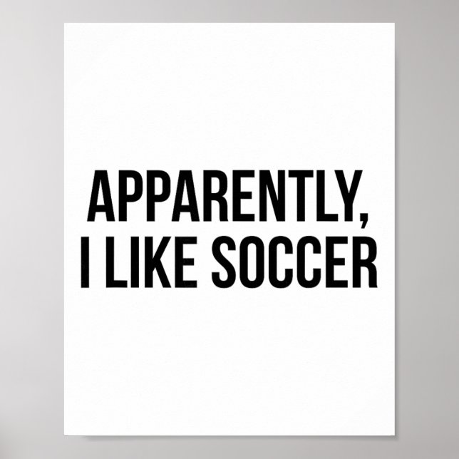 Poster Aparentemente eu gosto de futebol  (Frente)