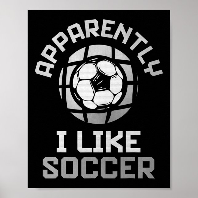 Poster Aparentemente Eu Gosto de Futebol – Design Diverti (Frente)