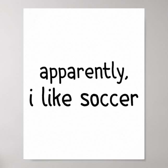 Poster Aparentemente Eu Gosto de Futebol Dia de Jogo de F (Frente)