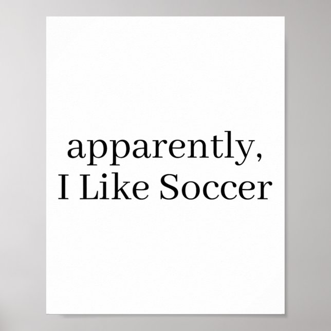 Poster Aparentemente, Eu Gosto de Futebol, Jogador de Fut (Frente)