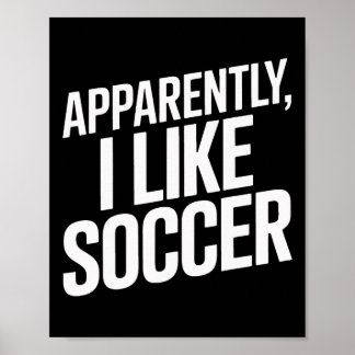 Poster Aparentemente Eu Gosto de Futebol Jogadores de Fut