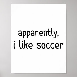 Poster Aparentemente eu gosto de futebol Jogo de futebol 