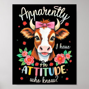 Poster Aparentemente Eu Tenho Uma Atitude Quem Sabe Sarca