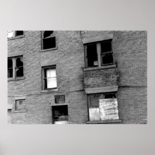 Póster Apartamento Abandonado para Alugar