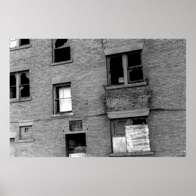 Póster Apartamento Abandonado para Alugar (Frente)