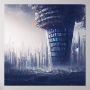 Poster Apartamentos futurísticos