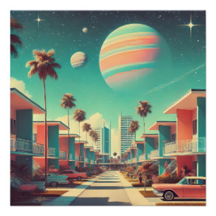 Póster Apartamentos Nova Flórida Futurísticos Atômicos