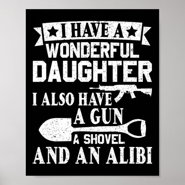 Poster Apelido De Arma dia de os pais Alibi Eu Tenho Um M (Frente)