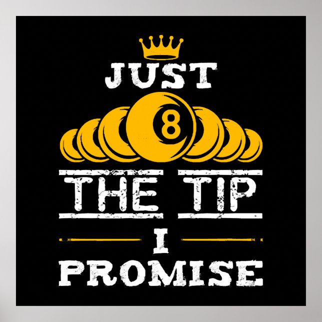 Poster Apenas a Ponta Eu Prometo Bilhar (Frente)