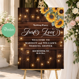 Poster Apenas Amor Luzes de Corda Casamento Recepção no C
