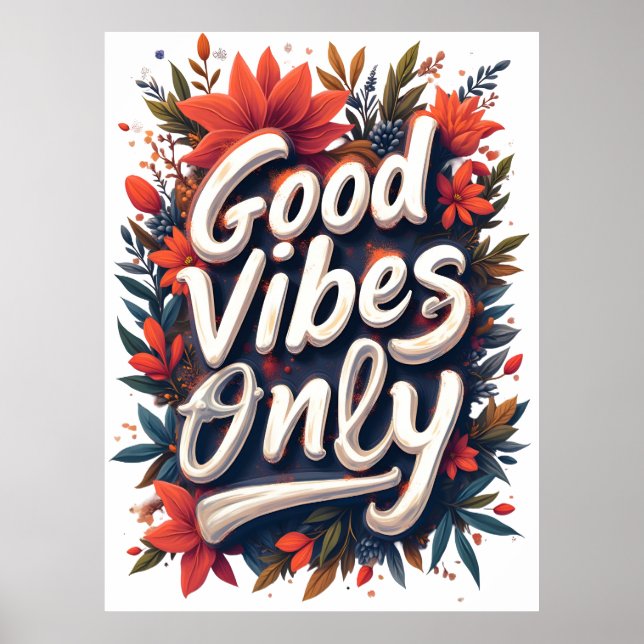 Poster Apenas boas vibrações (Frente)