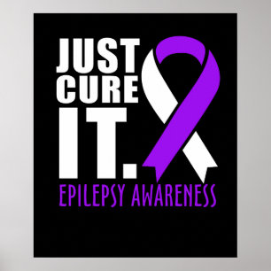 Poster Apenas Curta A Fita De Sensibilização Epilepsia