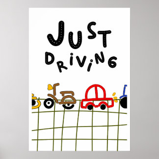 Poster Apenas Dirigindo - Estética de Viagem Rodoviária D