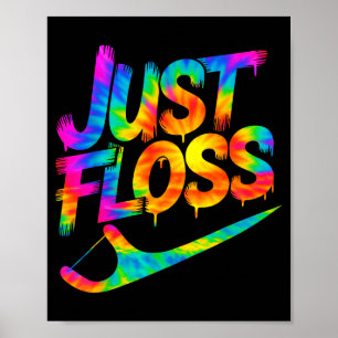 Poster Apenas Fio Dental Engraçado Higienista Oral Dentis