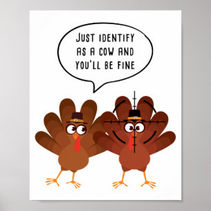 Poster Apenas identifique como uma vaca Você ficará bem