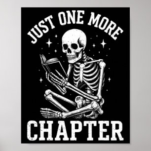 Poster Apenas Mais Um Livro De Leitura De Esqueleto