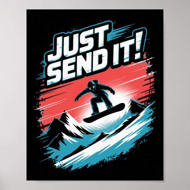 Poster Apenas Mande! Snowboard (Frente)