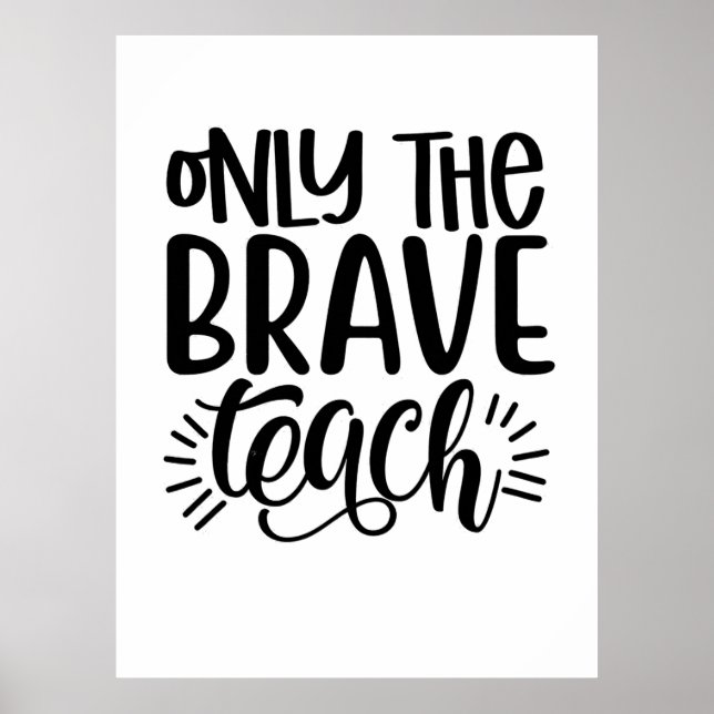 Poster Apenas O Ensino Corajoso (Frente)