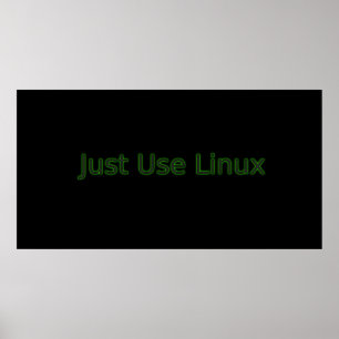 Póster Apenas o uso Linux faz uma indicação!