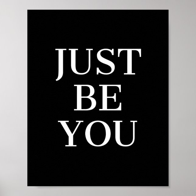 Poster Apenas Seja Sua Citação Motivacional (Frente)