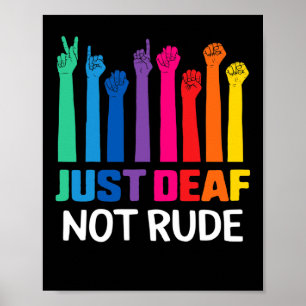 Poster Apenas Surdo Não É Indelicado Consciencialização S