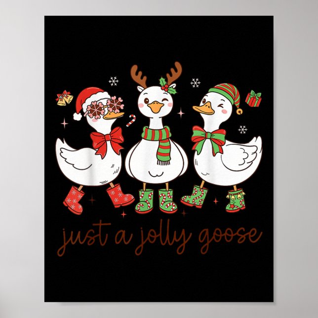 Poster Apenas Um Ganso Alegre - Ganso De Natal - Alegre G (Frente)
