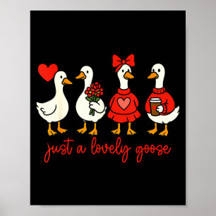 Poster Apenas Um Ganso Amoroso Do Dia Dos Namorados Pato