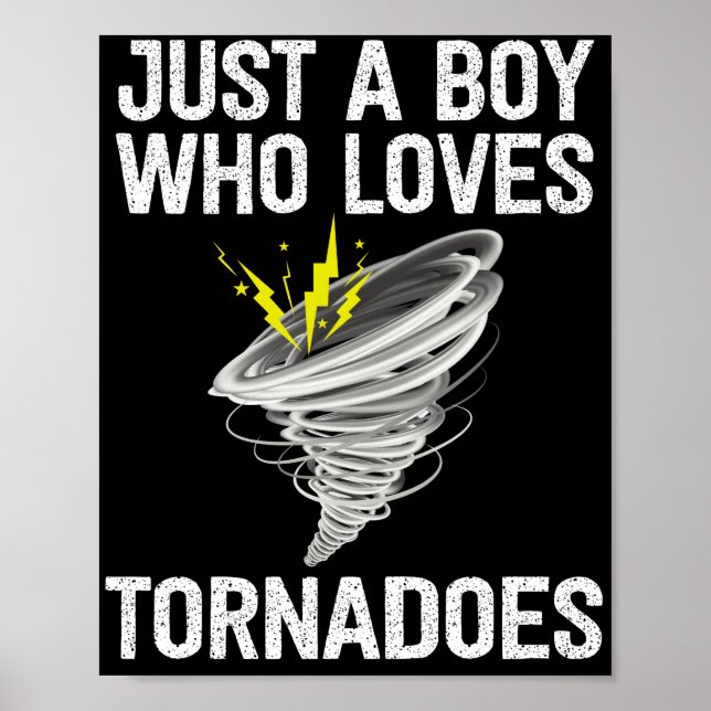 Poster Apenas um garoto que ama tornados relâmpago Thunde (Frente)