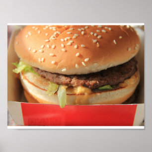 Póster Apenas um Hamburger clássico