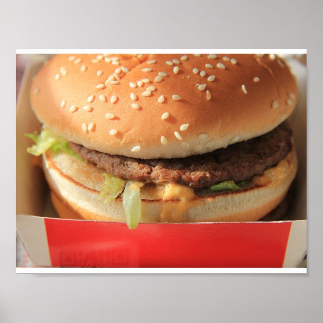 Póster Apenas um hambúrguer clássico (Frente)