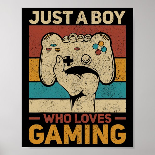 Poster Apenas Um Menino Que Adora Jogar Jogo De Roupa (Frente)
