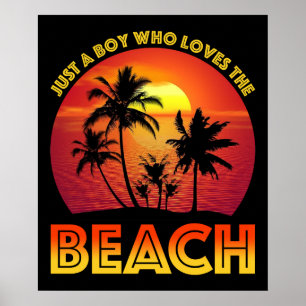 Poster Apenas Um Menino Que Ama A Praia