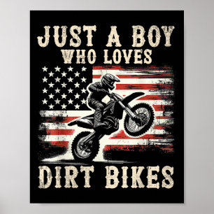 Poster Apenas um menino que ama bicicletas de terra Bande