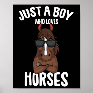 Poster Apenas Um Menino Que Ama Cavalos Rid Horseck Eques