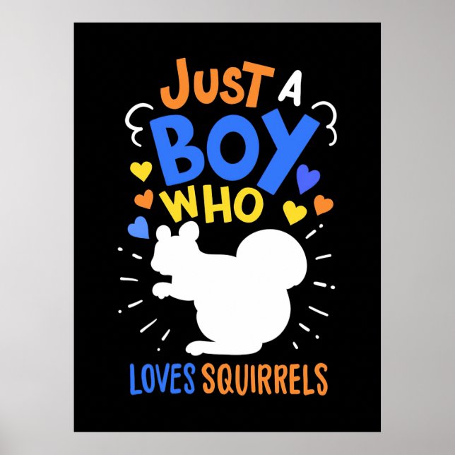 Poster Apenas Um Menino Que Ama Esquilos (Frente)