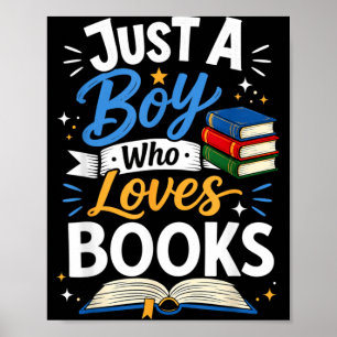 Poster Apenas um menino que ama livros Clube de leitura i