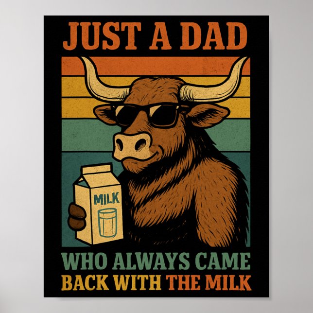 Poster Apenas um pai que sempre vinha com o leite (Frente)