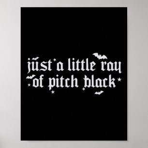 Poster Apenas Um Pequeno Raio De Breve Black Halloween Sp