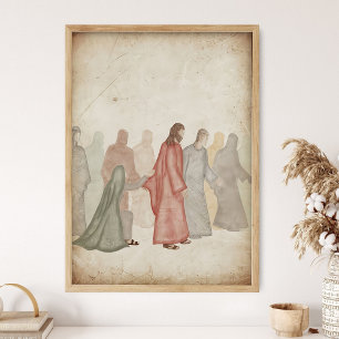 Poster Apenas um toque de Jesus _Arte de Parede da Escrit