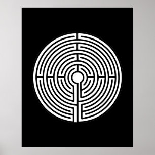Poster Apenas uma Circular Maze