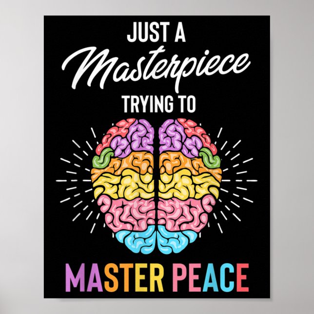 Poster Apenas Uma Consciência Mental Da Saúde (Frente)