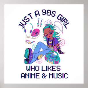Poster Apenas uma garota dos anos 90 que gosta de música