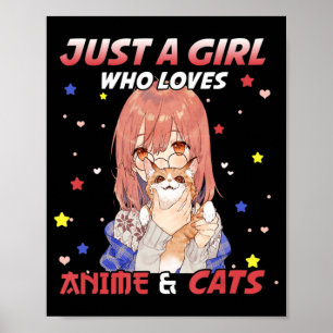 Poster Apenas uma garota que ama anime e gata Kawaii, pre
