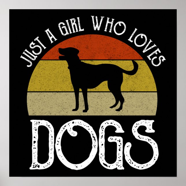 Poster Apenas Uma Garota Que Ama Cachorros (Frente)